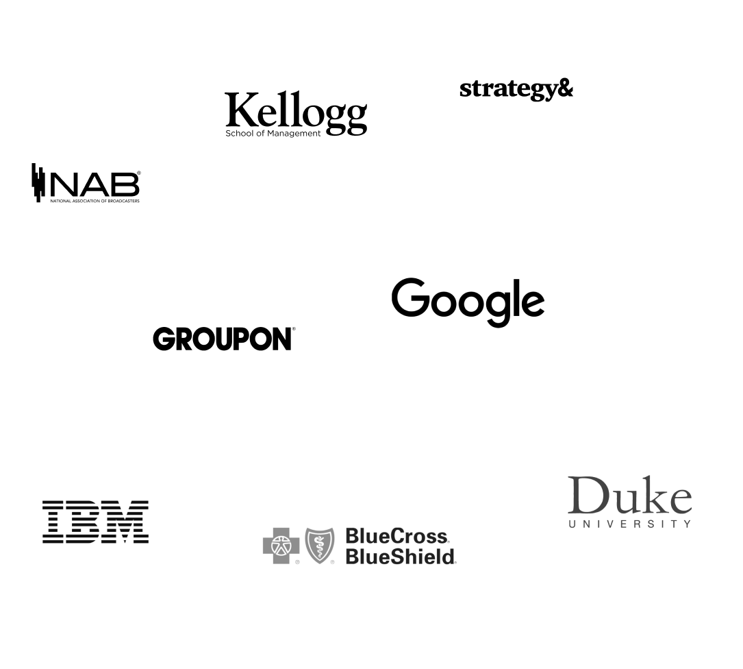 Organizations that use Candor to brainstorm google, groupon, ibm, bluecross bluesheild